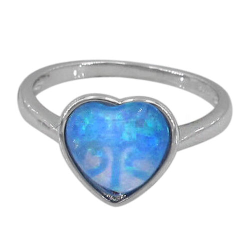 Opal Heart Ring