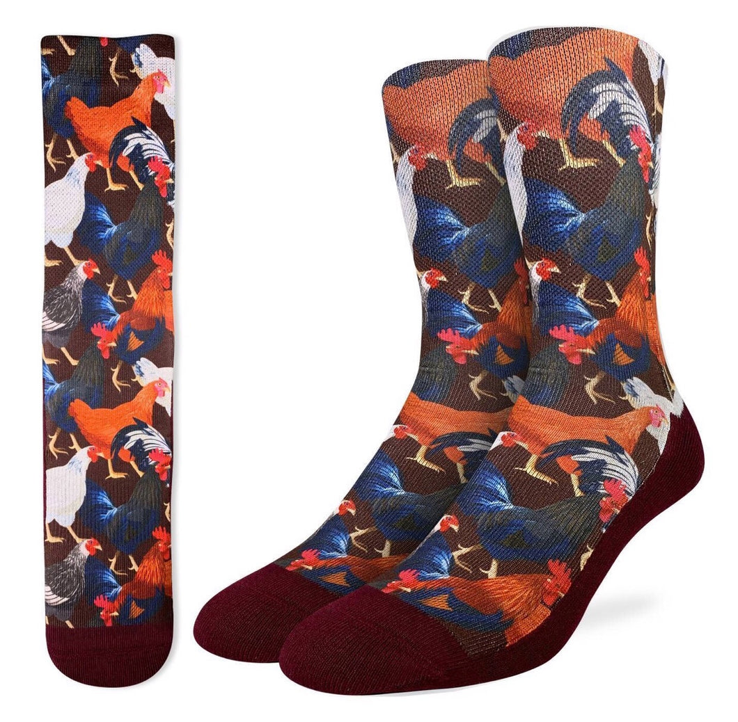 Men’s Rooster and Chicken Active Fit Socks