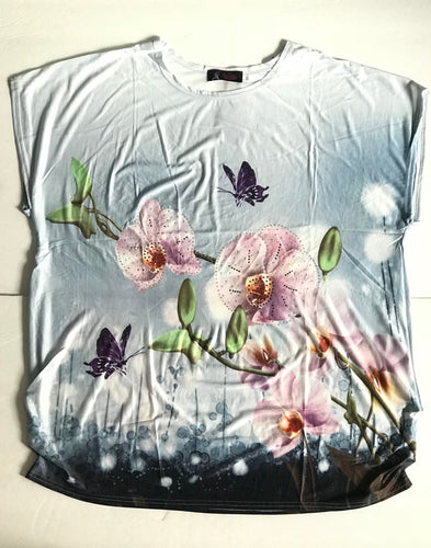 Orchids and Butterfy Fun Top