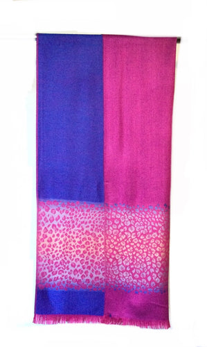 Pashmina Reversible speckle print scarf