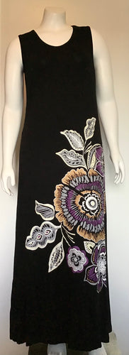 Black Maxi flower dress