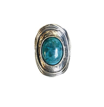 Sterling silver Turquoise Roman shield Ring