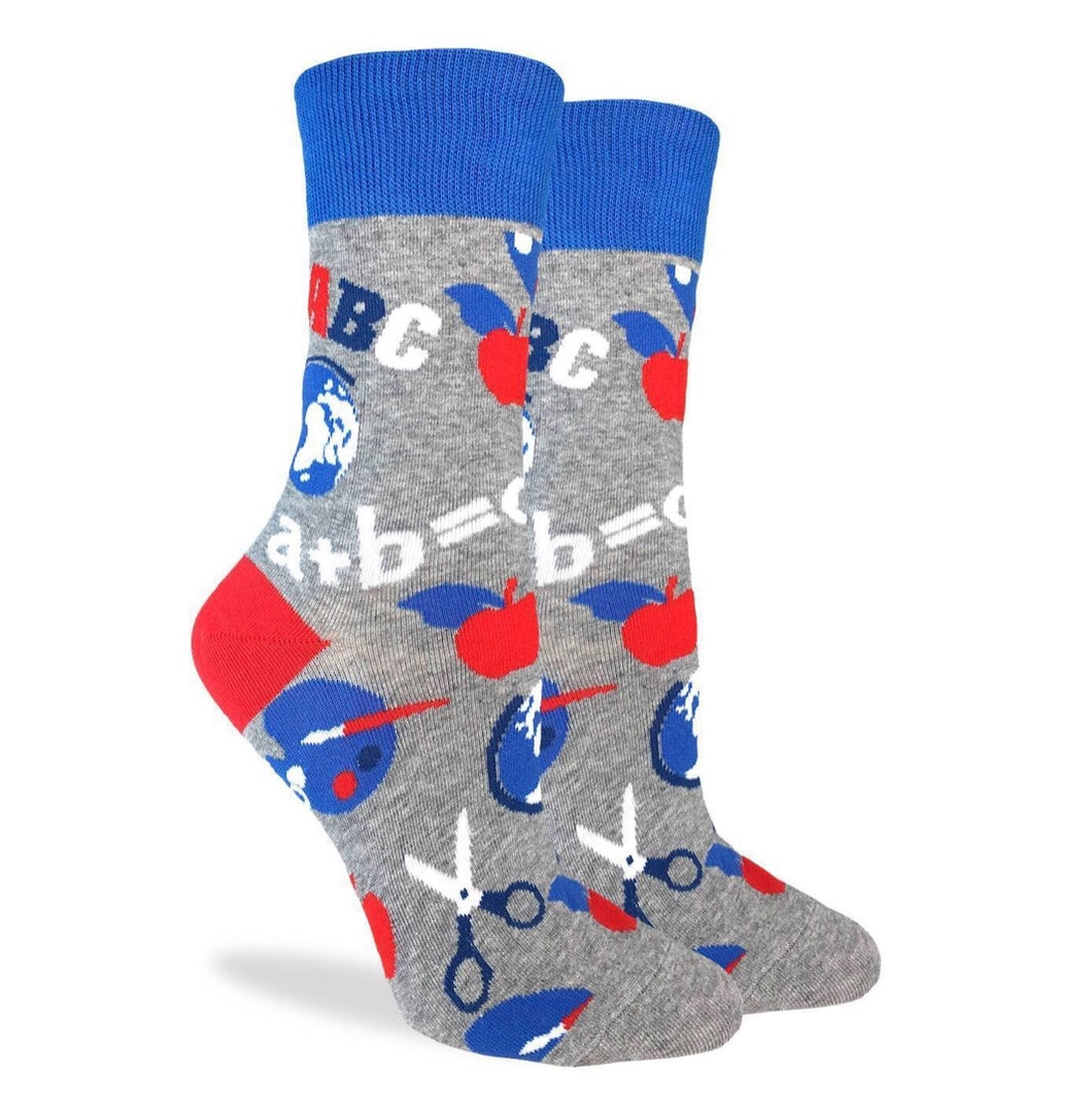 Men’s School Teacher Crew Socks