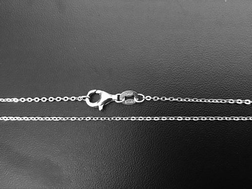 925 silver Anchor extension chain 1 mm