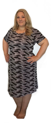 Black and white Geometric dress