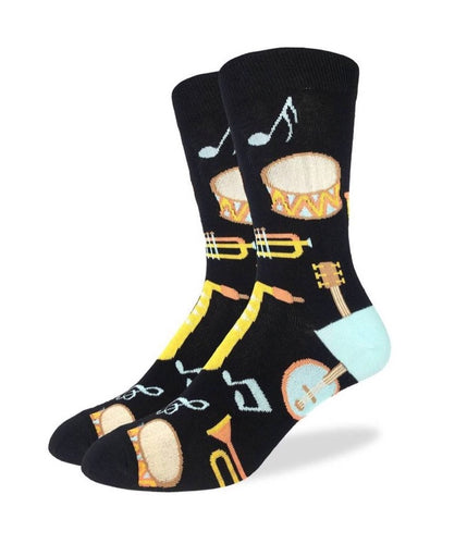 Men’s Musical Instruments Crew Socks