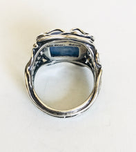 Sterling silver square Kyanite Ring