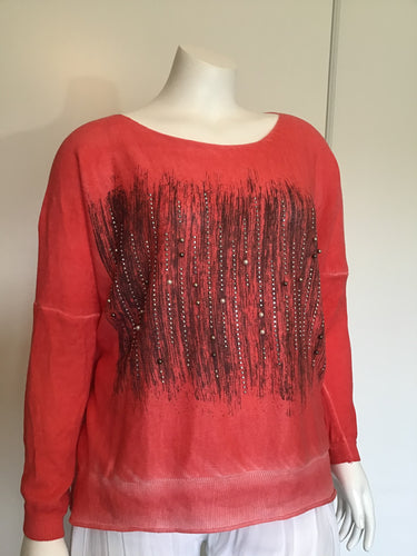 Cascading Pearl knit top