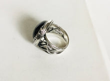 Sterling silver round Labradorite Ring