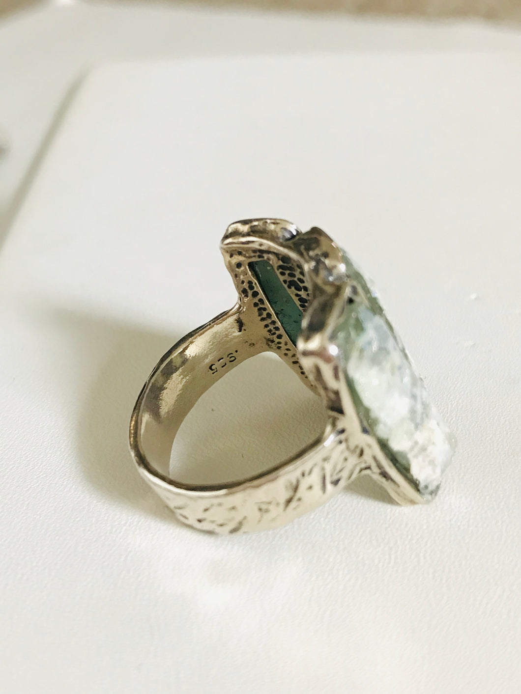 Rectangle Roman Glass ring