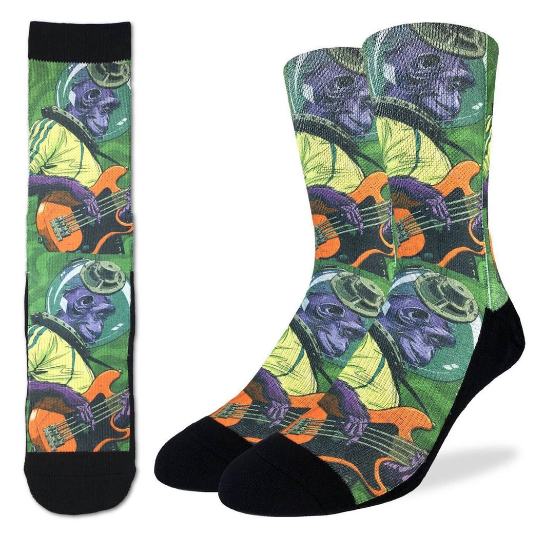 Men’s Rockin Space Chimp Active Fit Socks