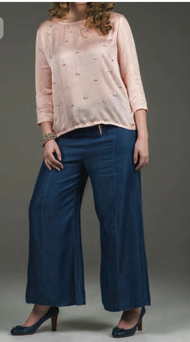 Tencel Palazzo Pant w Belt