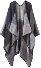 Colour Blocked wrap shawl oversized Blanket