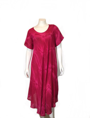 Short sleeve Tie dye Umbrella dress