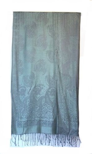 Pashmina sage green scarf