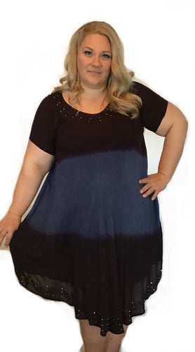 Cap sleeve Sequins umbrella dress