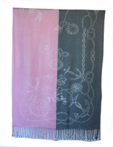 Pashmina nautical scarf
