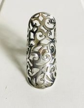 Sterling silver Filigree cut out  Shield