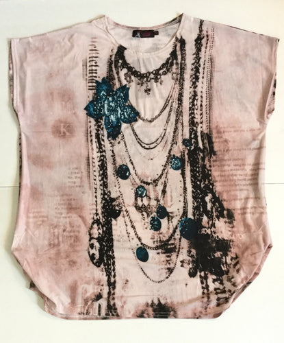 Long Chain Design Fun Top