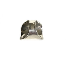 Sterling silver peridot Shield Ring
