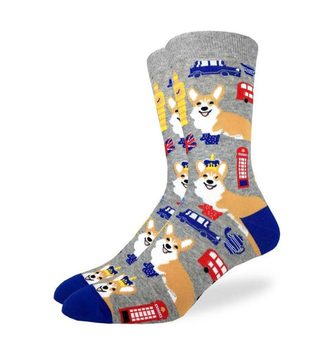 Men’s Corgi’s in London Crew Socks