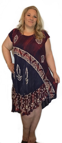 Multi print Umbrella dress