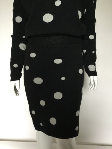 Polkadot Knit Skirt