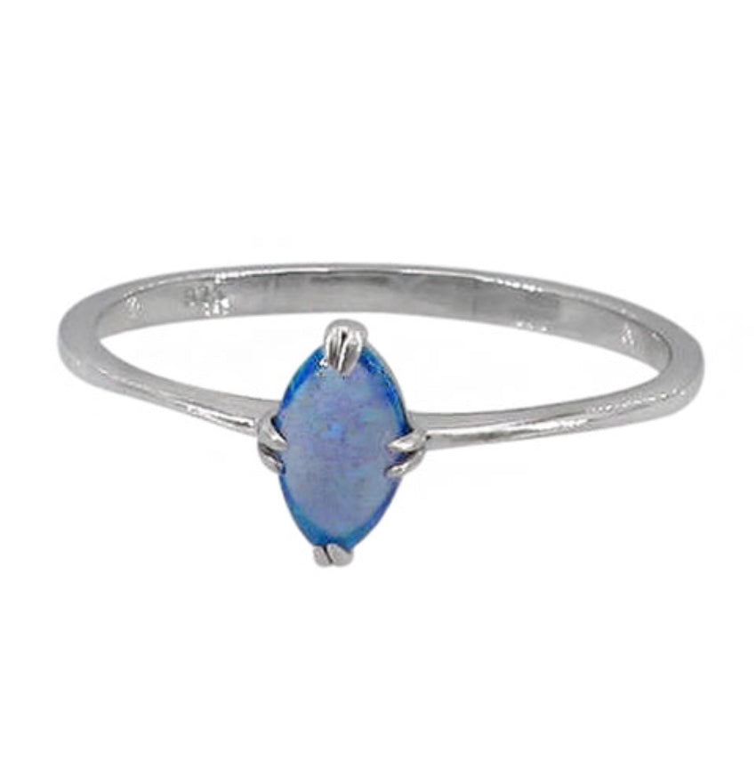 Oval cut Opal Ring