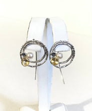 Silver circular Earrings