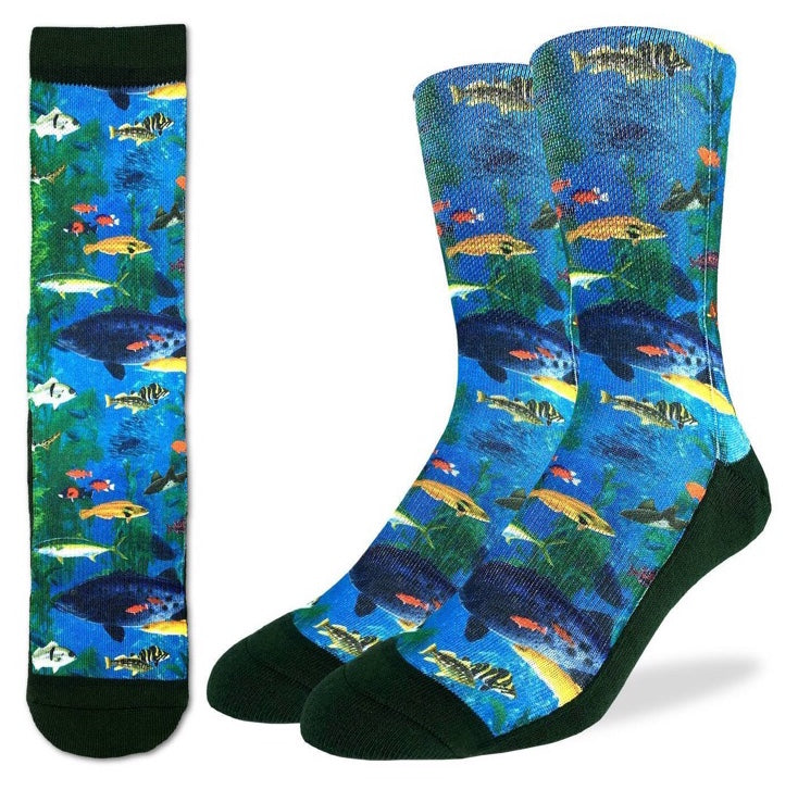 Men’s Aquarium Fish Active Fit Fun Sock