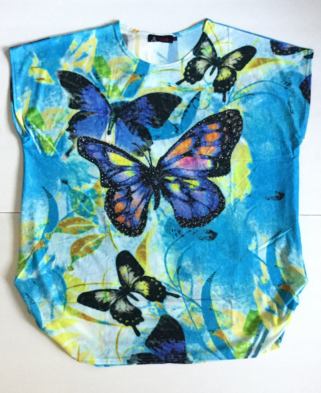 Bold Color Butterfly Fun Top