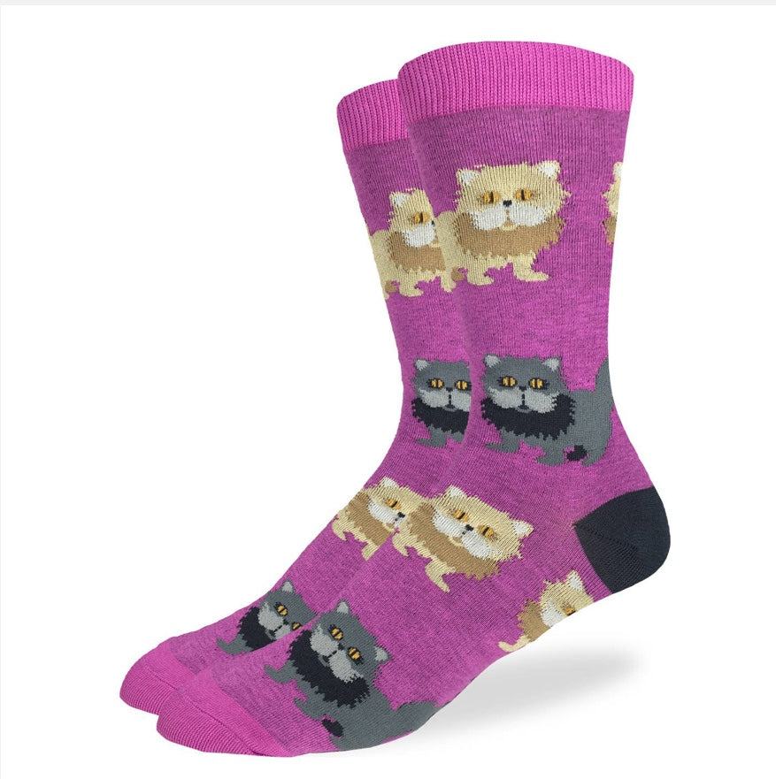 Women’s Fluffy Persian Cat Crew Sock