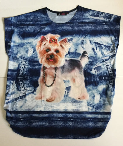 Yorkshire Terrier/ Bow And Necklace