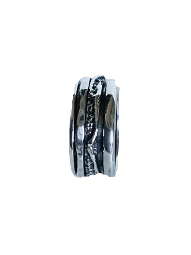 Sterling silver multi spinner Ring