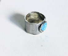 Sterling silver Cigar band heart  Ring