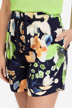 Nautical Large Floral Print Shorts