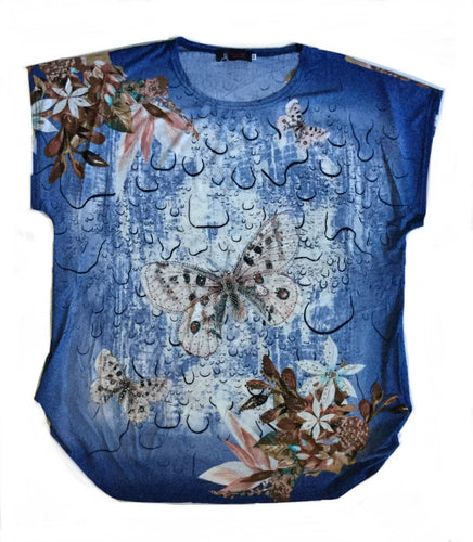 Butterfly w Raindrops FunTop