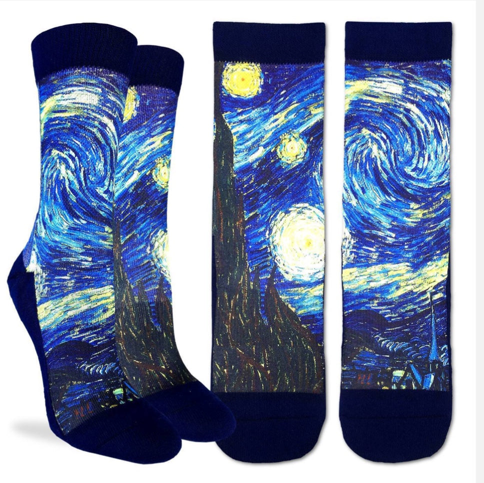 Men’s Starry Night Van Gogh Active Fit Sock