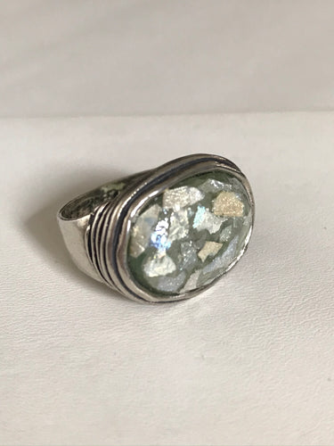 Oval Roman Glass Ring