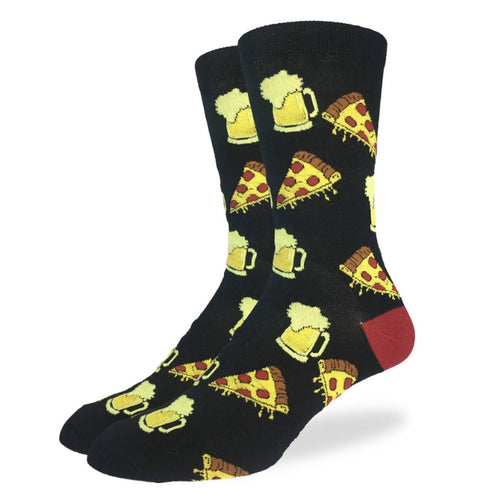 King Size Beer and Pizza Fun Socks