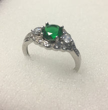 CZ Saphire, Emerald, and Ruby with clear stone set