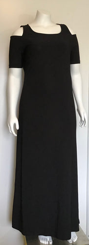 Black cold shoulder Maxi Dress