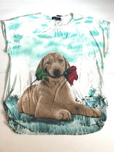 Labrador with Rose in Mouth Fun Top