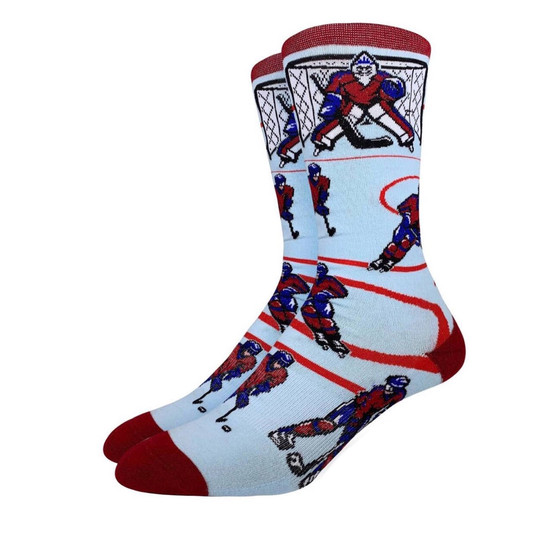 Men’s Hockey Red Blue Socks