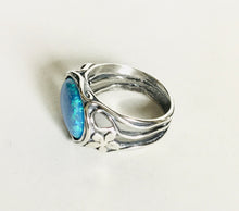 Sterling silver lab Opal Ring