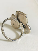 Trio of  Kyanite/ Lapis/ Roman Glass Ring