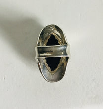 Sterling silver Black onyx Ring.