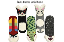 Kids Animal Sherpa Socks/Slippers