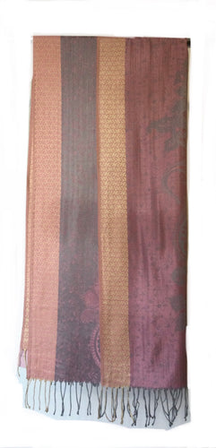 Pashmina colour block scarf