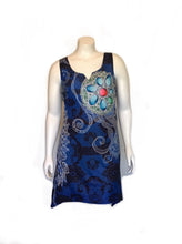 Tunic dress ornate sequins print